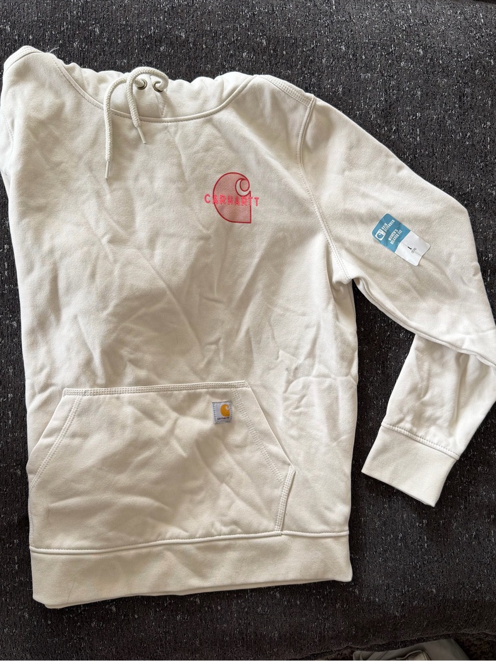 Carhartt Women’s Rain Defender Hoodie - Cream | Size L | NWT